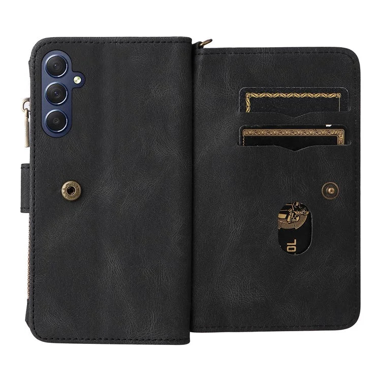 KT Multi-Functional Series-2 For Samsung Galaxy A16 5G Phone Case Zipper Wallet Leather Stand Cover