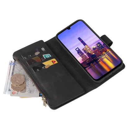 KT Multi-Functional Series-2 For Samsung Galaxy A16 5G Phone Case Zipper Wallet Leather Stand Cover