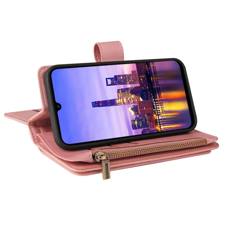 KT Multi-Functional Series-2 For Samsung Galaxy A16 5G Phone Case Zipper Wallet Leather Stand Cover