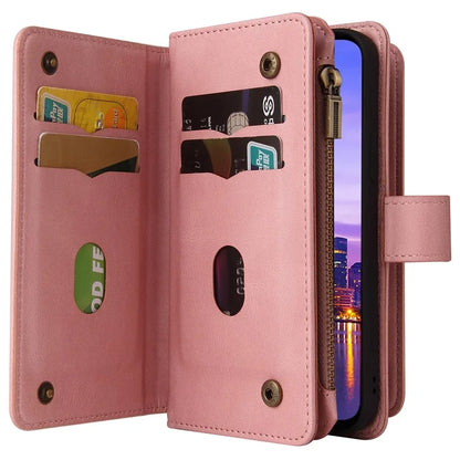 KT Multi-Functional Series-2 For Samsung Galaxy A16 5G Phone Case Zipper Wallet Leather Stand Cover