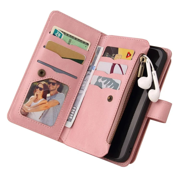KT Multi-Functional Series-2 For Samsung Galaxy A16 5G Phone Case Zipper Wallet Leather Stand Cover