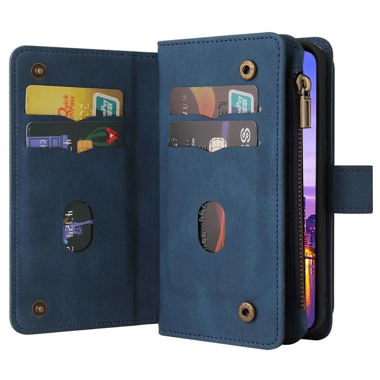 KT Multi-Functional Series-2 For Samsung Galaxy A16 5G Phone Case Zipper Wallet Leather Stand Cover