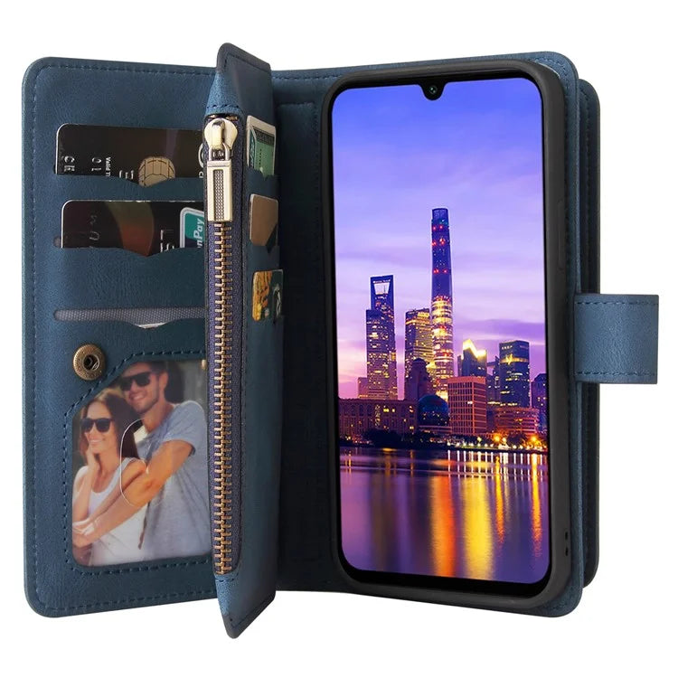 KT Multi-Functional Series-2 For Samsung Galaxy A16 5G Phone Case Zipper Wallet Leather Stand Cover