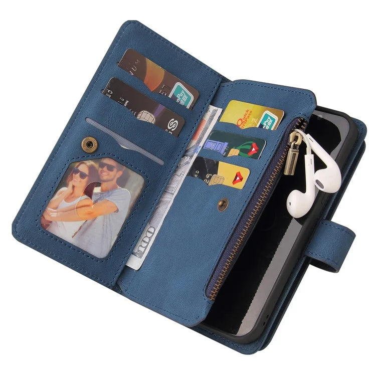 KT Multi-Functional Series-2 For Samsung Galaxy A16 5G Phone Case Zipper Wallet Leather Stand Cover