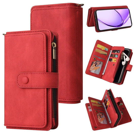 KT Multi-Functional Series-2 For Oppo A3 Pro (Global) 5G  /  A3 Pro (India) 5G Phone Case Zipper Wallet Leather Stand Cover