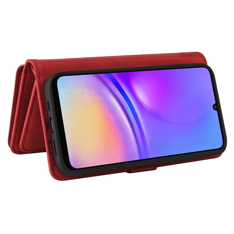 KT Multi-Functional Series-2 For Samsung Galaxy A06 Phone Case Zipper Wallet Leather Stand Cover