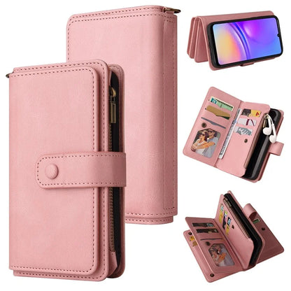 KT Multi-Functional Series-2 For Samsung Galaxy A06 Phone Case Zipper Wallet Leather Stand Cover