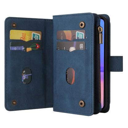 KT Multi-Functional Series-2 For Samsung Galaxy A06 Phone Case Zipper Wallet Leather Stand Cover