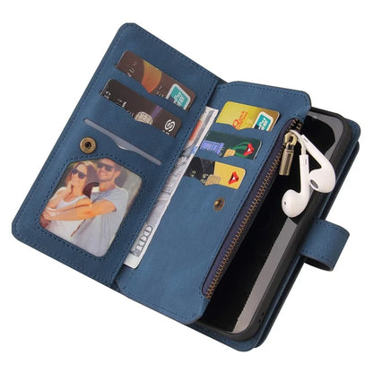 KT Multi-Functional Series-2 For Samsung Galaxy A06 Phone Case Zipper Wallet Leather Stand Cover