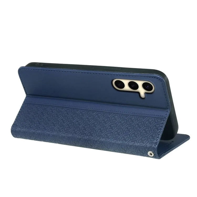 For Samsung Galaxy A16 5G Case Four-Leaf Clover Leather Flip Phone Cover Stand Wallet