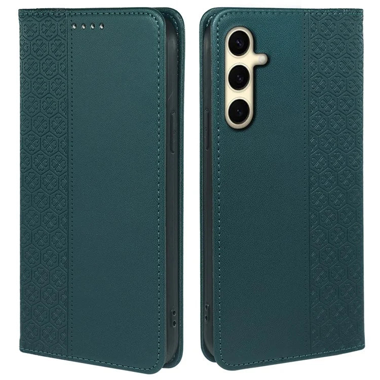 For Samsung Galaxy A16 5G Case Four-Leaf Clover Leather Flip Phone Cover Stand Wallet