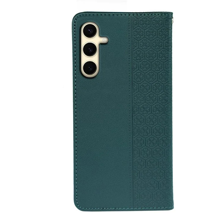 For Samsung Galaxy A16 5G Case Four-Leaf Clover Leather Flip Phone Cover Stand Wallet