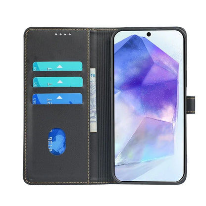 For Samsung Galaxy A16 5G Case Magnetic Clasp Four-Leaf Clover Leather Phone Cover