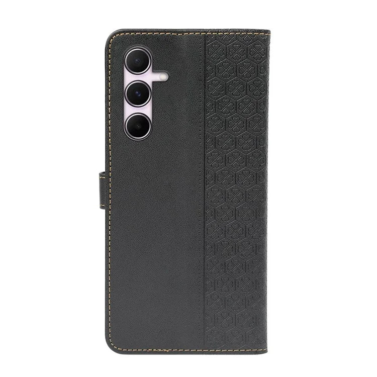 For Samsung Galaxy A16 5G Case Magnetic Clasp Four-Leaf Clover Leather Phone Cover