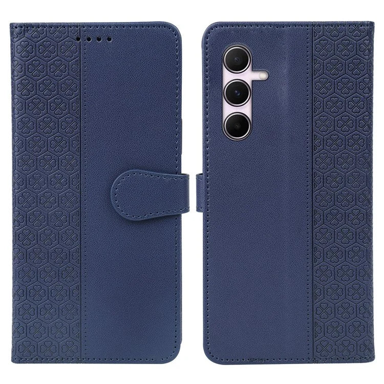 For Samsung Galaxy A16 5G Case Magnetic Clasp Four-Leaf Clover Leather Phone Cover