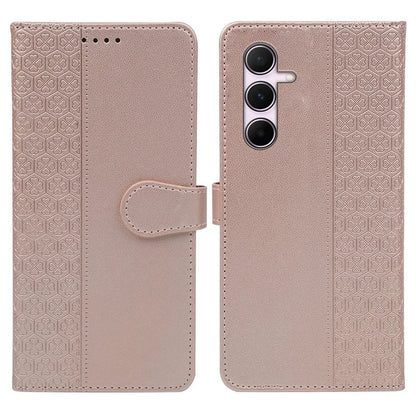 For Samsung Galaxy A16 5G Case Magnetic Clasp Four-Leaf Clover Leather Phone Cover
