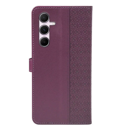 For Samsung Galaxy A16 5G Case Magnetic Clasp Four-Leaf Clover Leather Phone Cover