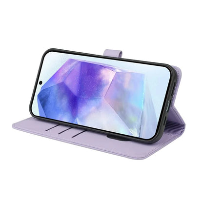 For Samsung Galaxy A16 5G Case Magnetic Clasp Four-Leaf Clover Leather Phone Cover