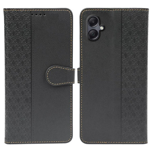 For Samsung Galaxy A06 Case Magnetic Clasp Four-Leaf Clover Leather Phone Cover