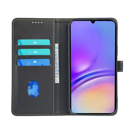 For Samsung Galaxy A06 Case Magnetic Clasp Four-Leaf Clover Leather Phone Cover