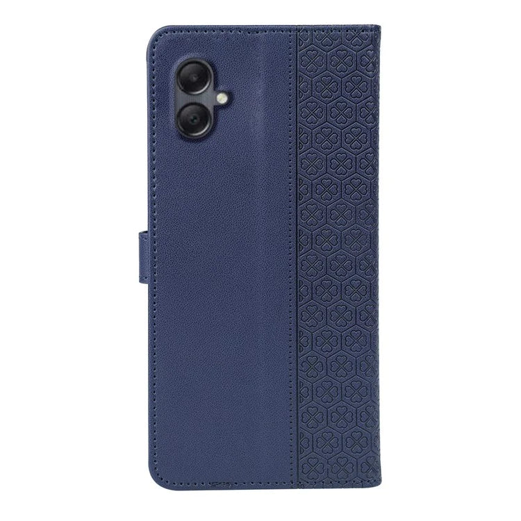 For Samsung Galaxy A06 Case Magnetic Clasp Four-Leaf Clover Leather Phone Cover
