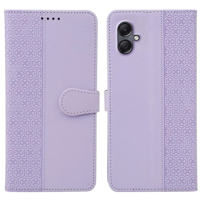 For Samsung Galaxy A06 Case Magnetic Clasp Four-Leaf Clover Leather Phone Cover