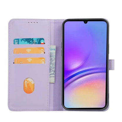 For Samsung Galaxy A06 Case Magnetic Clasp Four-Leaf Clover Leather Phone Cover