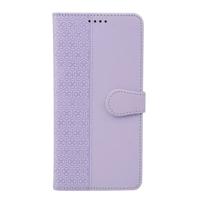 For iPhone 16 Plus Case Magnetic Clasp Four-Leaf Clover Leather Phone Cover