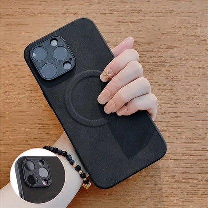 For iPhone 14 Pro Case Compatible with MagSafe PC+TPU Skin-Touch Texture Phone Cover