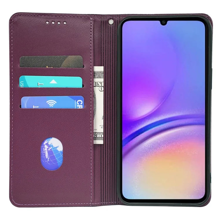 For Samsung Galaxy A06 Case Four-Leaf Clover Leather Flip Phone Cover Stand Wallet