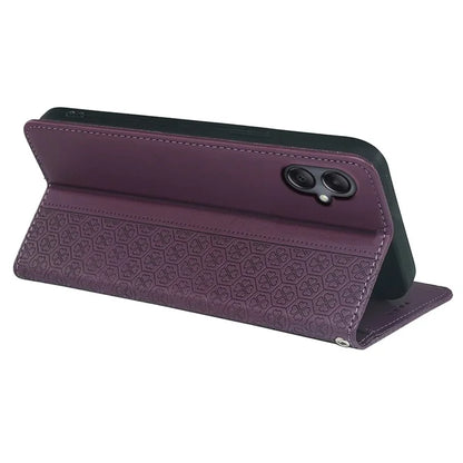 For Samsung Galaxy A06 Case Four-Leaf Clover Leather Flip Phone Cover Stand Wallet