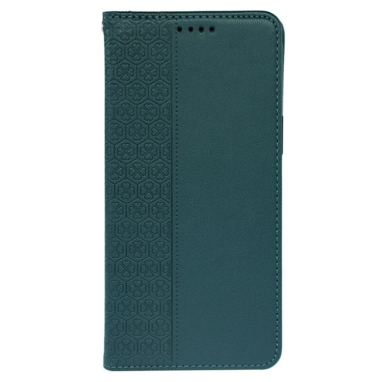 For Samsung Galaxy A06 Case Four-Leaf Clover Leather Flip Phone Cover Stand Wallet