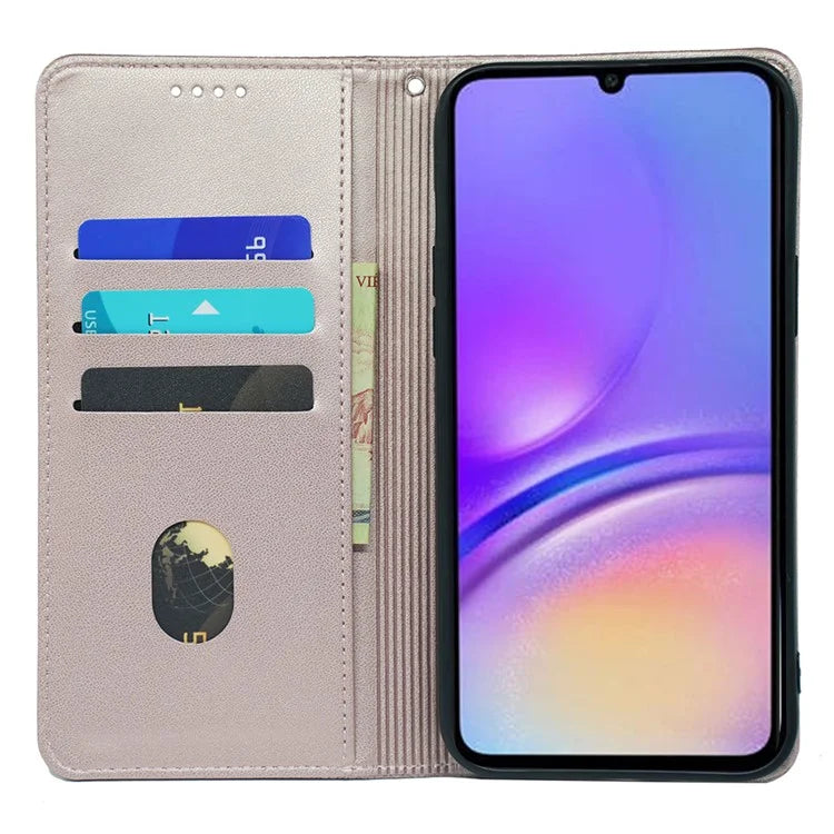 For Samsung Galaxy A06 Case Four-Leaf Clover Leather Flip Phone Cover Stand Wallet