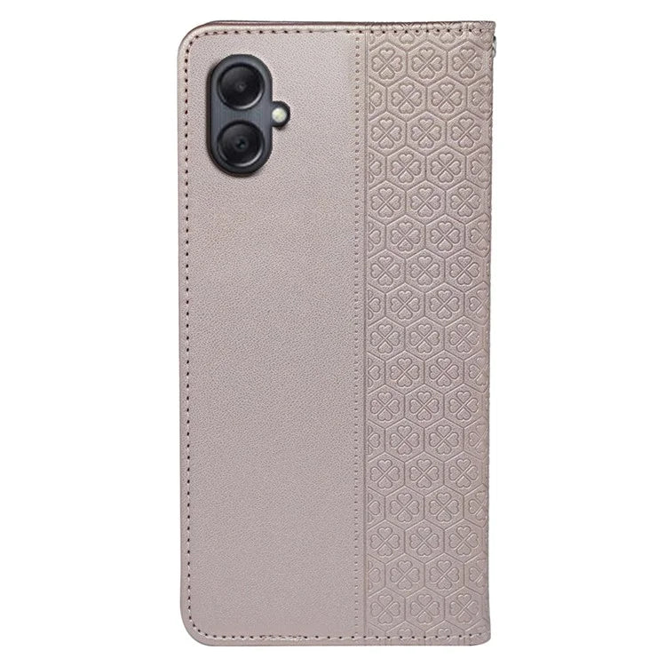 For Samsung Galaxy A06 Case Four-Leaf Clover Leather Flip Phone Cover Stand Wallet