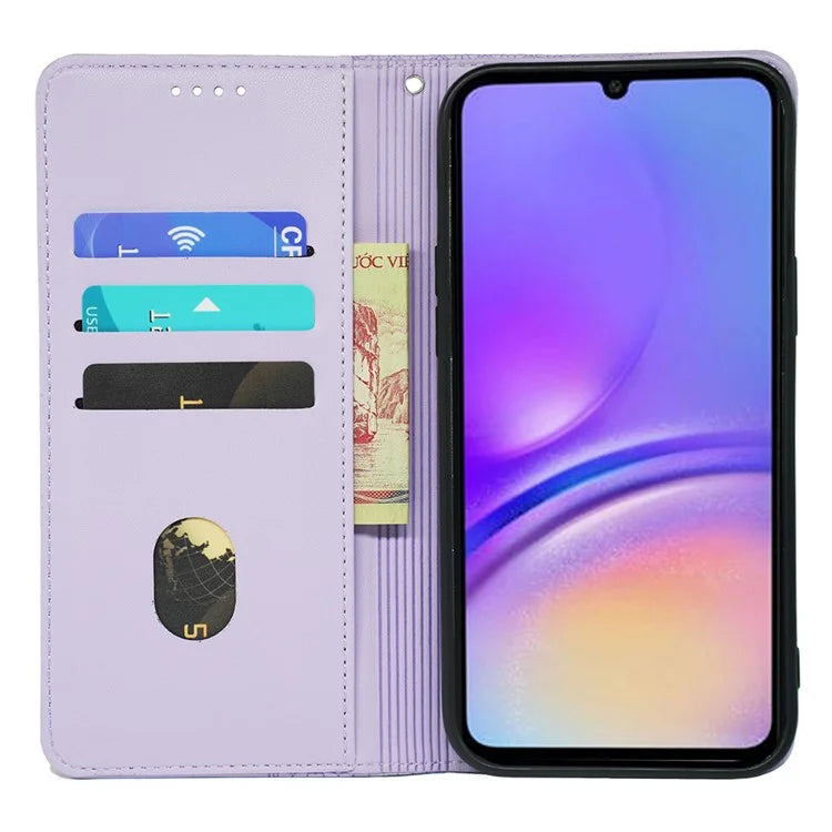 For Samsung Galaxy A06 Case Four-Leaf Clover Leather Flip Phone Cover Stand Wallet