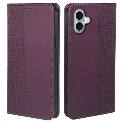 For iPhone 16 Case Four-Leaf Clover Leather Flip Phone Cover Stand Wallet
