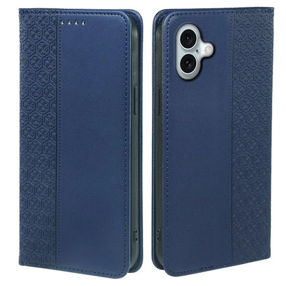 For iPhone 16 Case Four-Leaf Clover Leather Flip Phone Cover Stand Wallet