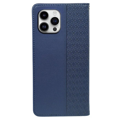 For iPhone 16 Pro Case Four-Leaf Clover Leather Flip Phone Cover Stand Wallet