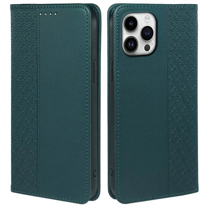 For iPhone 16 Pro Case Four-Leaf Clover Leather Flip Phone Cover Stand Wallet