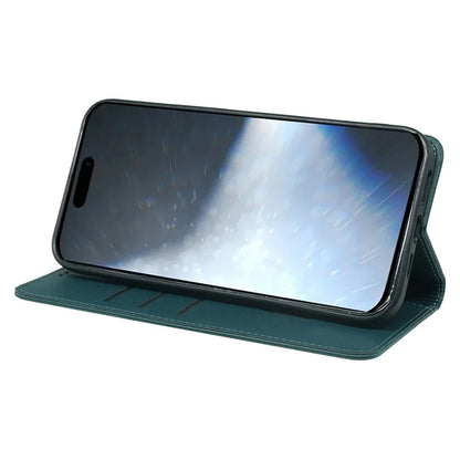 For iPhone 16 Pro Case Four-Leaf Clover Leather Flip Phone Cover Stand Wallet