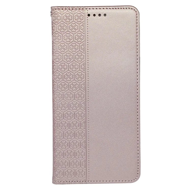 For iPhone 16 Pro Case Four-Leaf Clover Leather Flip Phone Cover Stand Wallet
