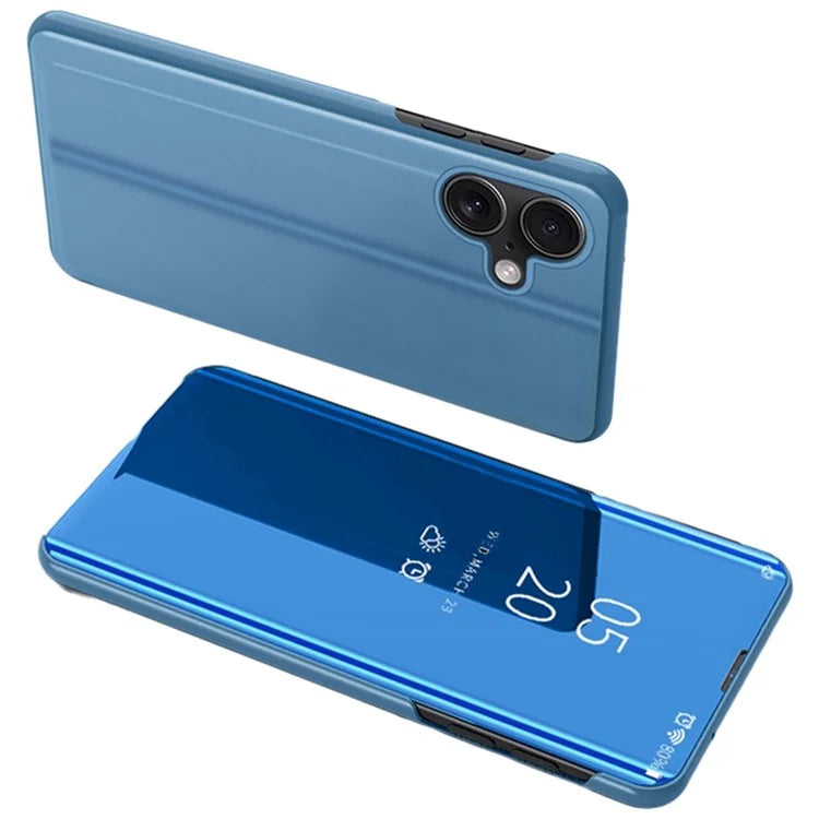 For iPhone 16 Plus Case View Window Stand Leather Flip Phone Cover