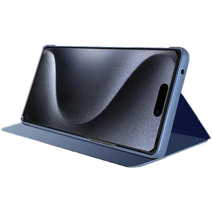 For iPhone 16 Plus Case View Window Stand Leather Flip Phone Cover