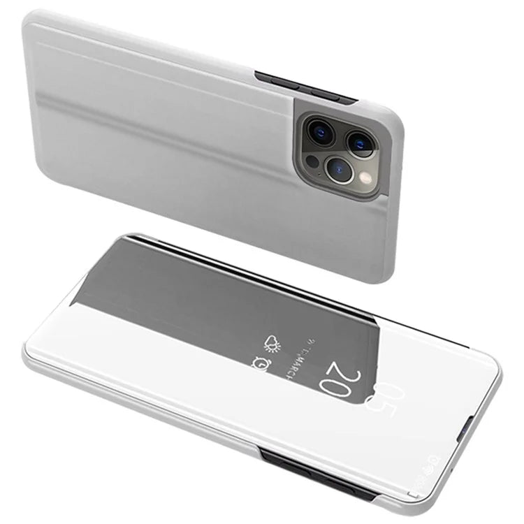 For iPhone 16 Pro Max Case View Window Stand Leather Flip Phone Cover