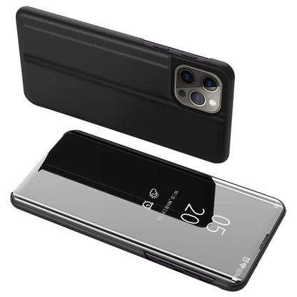 For iPhone 16 Pro Max Case View Window Stand Leather Flip Phone Cover