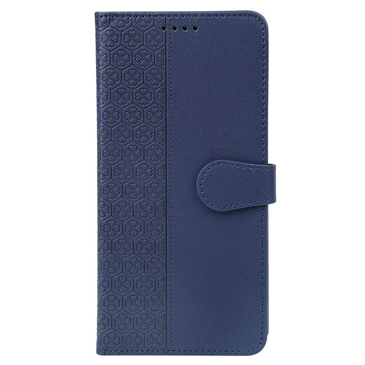 For HMD Pulse Pro  /  Pulse+  /  Pulse Case Magnetic Clasp Four-Leaf Clover Leather Phone Cover