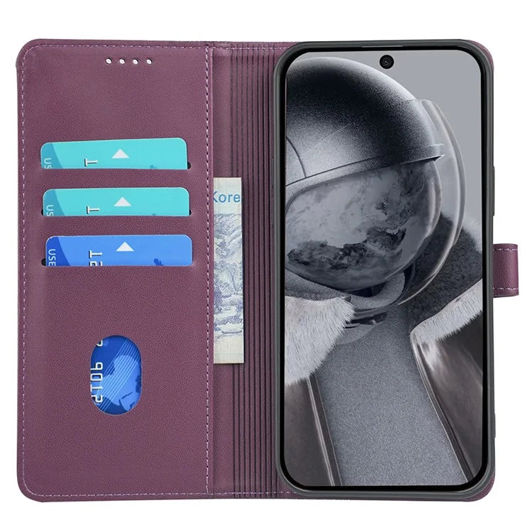 For HMD Pulse Pro  /  Pulse+  /  Pulse Case Magnetic Clasp Four-Leaf Clover Leather Phone Cover
