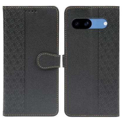 For Google Pixel 8a Case Magnetic Clasp Four-Leaf Clover Leather Phone Cover