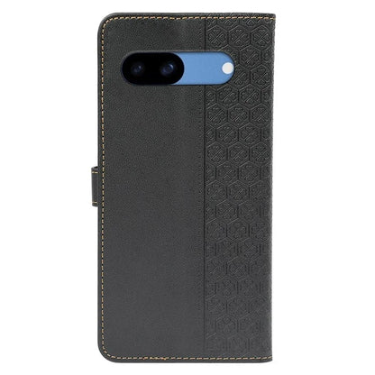 For Google Pixel 8a Case Magnetic Clasp Four-Leaf Clover Leather Phone Cover