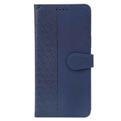 For Google Pixel 8a Case Magnetic Clasp Four-Leaf Clover Leather Phone Cover